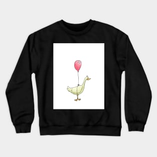 Duck with Balloon - Happy Birthday Crewneck Sweatshirt